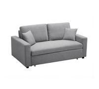 Canapé 3 places convertible en tissu INIZOR - Gris clair