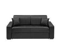 Canapé 3 places convertible express en simili EMIR - Noir