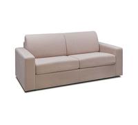 Canapé 3 places convertible express en tissu beige COGLIO