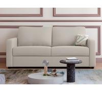 Canapé 3 places convertible express en tissu beige - Couchage 140 cm - Matelas 14 cm DONETO Beige