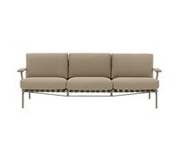 Muuto Settle Canapé D'extérieur 3 Places Tissage Côtelé 5/Taupe
