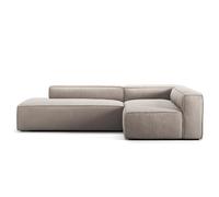 Canapé 3 Places Decotique Grand, Ouvert à Gauche, Couleur Sandshell/ Beige