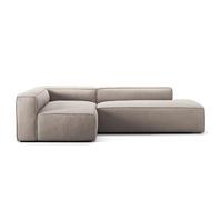 Canapé 3 Places Decotique Grand, Ouvert Côté Droit, Couleur Sandshell/ Beige