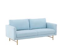 Canapé 3 Places Design "Sky" 198cm Bleu Clair