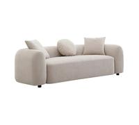 Canapé 3 places en tissu beige OXILA