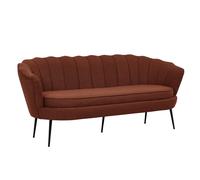 Canapé 3 Places en Tissu "Calais" 180cm Rouge