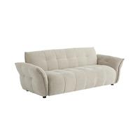 Canapé 3 places en tissu chiné beige NAPIZO