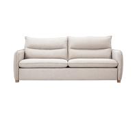 Canapé 3 places en tissu effet velours texturé beige RENZO