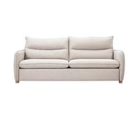 Canapé 3 places en tissu effet velours texturé beige RENZO