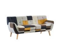 Canapé 3 places en tissu patchwork SERTI II