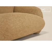 Canapé 3 places en tissu texturé camel Yuma