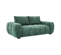 Vente-unique - Canapé 3 Places en Tissu texturé Vert BERENIA