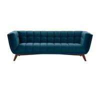 Canapé 3 places en velours bleu foncé - Mona - Rendez-Vous Déco