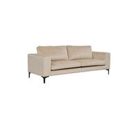 Canapé 3 Places en Velours "Bolero" 215cm Beige