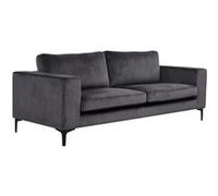 Canapé 3 Places en Velours "Bolero" 215cm Gris Gris G