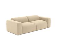 Canapé 3 places en tissu texturé beige POGNI de Maison Céphy