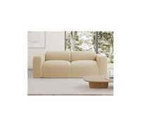 Canapé 3 places en tissu texturé beige POGNI de Maison Céphy