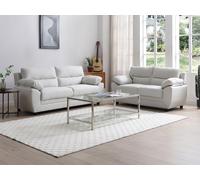 Canapé 3 places et 2 places en tissu beige MANOA