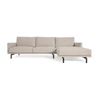 Canapé 3 places Galene avec méridienne droite, beige, 254 cm