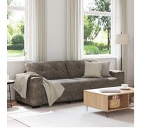 Canapé 3 places gris foncé 180 cm en simili cuir
