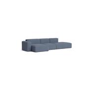 Mags Soft Sofa Combination 3 places 4 Low Armrest Accoudoir gauche Hay Tissu Linara 198 avec couture beige - 5710441373926
