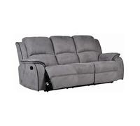 Canapé 3 places relax en microfibre HERNANI - Gris