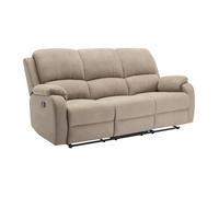 Canapé 3 places relax en microfibre taupe BRODY