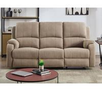 Canapé 3 places relax en microfibre taupe BRODY