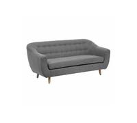 Créateur d'intérieur - Canapé 3 Places Design Rétro 184cm Gris