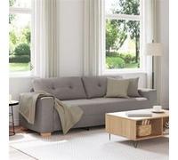 Canapé 3 places taupe 180 cm en tissu vidaXL Taupe G