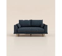 Canapé 3 places - Tissu Bleu - Design et confortable - Fabriqué en France - Tediber