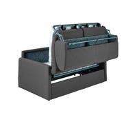 Canapé 4 places convertible express en tissu CALIFE - Gris - Couchage 160 cm - Matelas 22cm