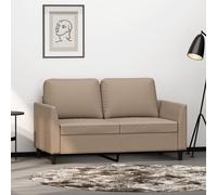 Canapé à 2 Places Causeuse Siège Salle de Séjour Cappuccino Similicuir vidaXL