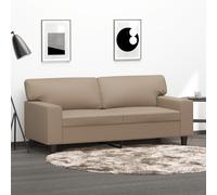 Canapé à 2 Places Siège Causeuse Salon Maison Rouge Bordeaux Similicuir vidaXL