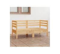 Vidaxl Canapé À 2 Places De Jardin Bois De Pin Solide