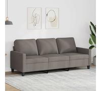 vidaXL Canapé à 2 places 359170 – 140 cm – Tissu – Accoudoirs et oreillers de dossier – Taupe