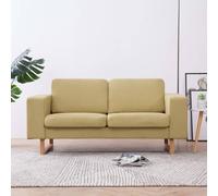 Canapé À 2 Places Tissu Vert