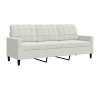 vidaXL Canapé à 3 places 180 cm Velours Crème