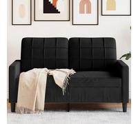 vidaXL Canapé 3 places Velours Gris foncé 180 cm