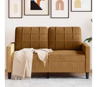 vidaXL Canapé à 3 Places Marron 180 cm Velours