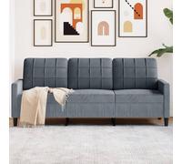 vidaXL Fauteuil 4007605 Velours Gris foncé 60 cm