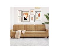 vidaXL Canapé à 3 places 180 cm Velours Gris foncé