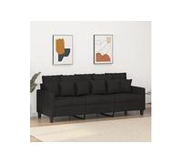 vidaXL Canapé à 3 Places, Siège avec Accoudoirs et Dossier Rembourrés, Meuble de Salon Salle de Séjour Intérieur, Moderne, 359279