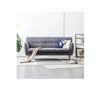 Canapé à 3 places Revêtement en tissu 172x70x82 cm Gris clair