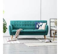 Canapé À 3 Places Revêtement En Tissu 172x70x82 Cm Vert Vert