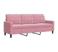 Canapé à 3 places Rose 180 cm Velours