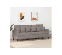 Canapé à 3 places Taupe 180 cm Tissu Taupe G