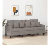 Canapé à 3 places Taupe 180 cm Tissu Taupe G