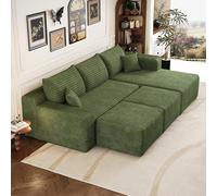 Canapé à d'angle convertible,canapé lit canapé 3 Places,canapé convertible,de Compression modulaire en U,241 cm de long,spacieux et confortable,Peut être combiné librement,Aucun assemblage requis