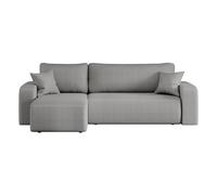 Canapé ALYA d'angle réversible et Convertible 4 Places en Tissu Bouclette